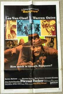 Lee Van Cleef, Warren Oates BARQUERO 1970 Movie Poster 6384  