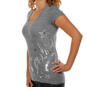    Dallas Cowboys Womens Annie Scoop Neck T Shirt