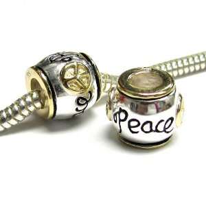   Peace Bead For Pandora Troll Biagi Chamilia European Charm Bracelets