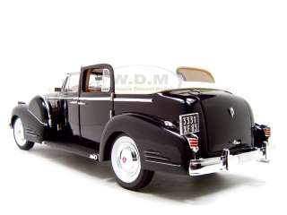 Brand new 1:18 scale diecast 1938 Cadillac V16 Fleetwood Black die 