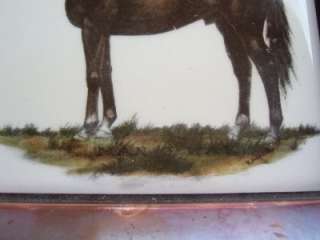 Man o War Race Horse Antique Art Tile Copper Coaster  