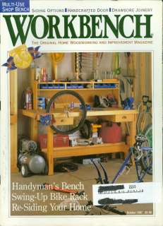 1997 Workbench Magazine Handymans Bench/Swing Up Bike Rack/Re Siding 