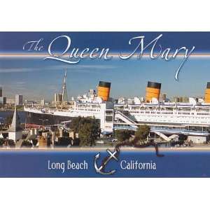  Long Beach) Queen Mary Long Beach Modern Picture Postcard (T 802