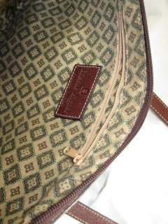 Etienne Aigner Burgundy Leather Satchel Bag  