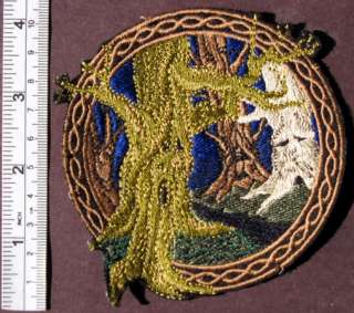 ENCHANTED FOREST Sew On PATCH Embroidered OOAK 103  