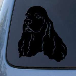 : COCKER SPANIEL HEAD   Dog   Vinyl Decal Sticker #1501  Vinyl Color 