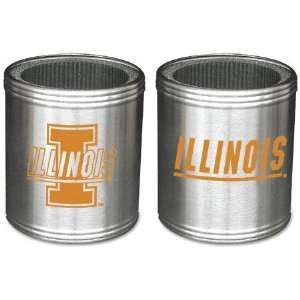  Illinois Fighting Illini Stainless Steel Can Cooler Set 