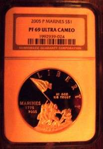   Commemorative Silver Dollar Proof Coin Ultra Cameo NGC PF69 #024