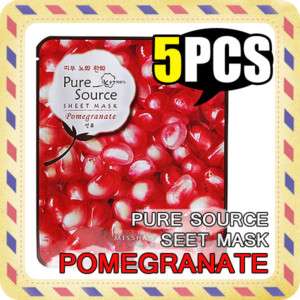 Missha ] Pure Source Sheet Mask   Pomegranate (5EA)  