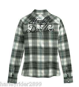 Harley Davidson® Long Sleeve Traditional Plaid Shirt 96138 12VW 