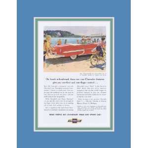   : 1955 Chevrolet Bel Air Convertible Red Vintage Ad: Everything Else