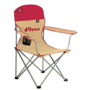  San Francisco 49ers NFL Deluxe Folding Arm Chair: Sports 