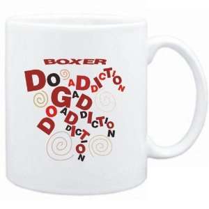  Mug White  Boxer DOG ADDICTION  Dogs: Sports & Outdoors
