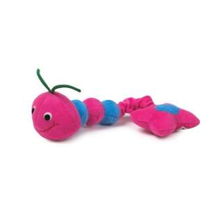 Puppy INCH A LONG WORM Stretch Canine Squeaker Toy Pet Pup Toys Soft 