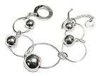 sterling silver hoops circles balls designer bracelet $ 64 00 20 % off 