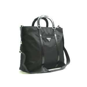  Prada Large Shopping Tote Bag / Black 