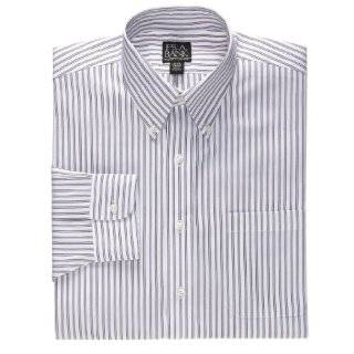    Stays Cool Wrinkle Free Spread Collar Stripe Dress Shirts Clothing