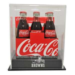  Cleveland Browns Six Pack Soda Bottle Display   Sports 