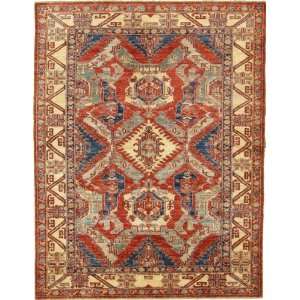    511 x 77 Red Hand Knotted Wool Kazak Rug: Furniture & Decor