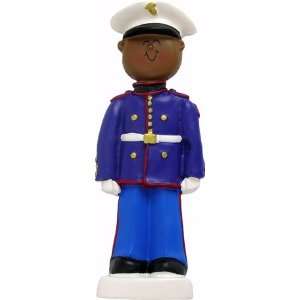  Male African American Personalized Christmas Ornament: Everything Else