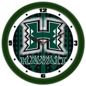  NCAA Hawaii Warriors Dimension Wall Clock: Home & Kitchen