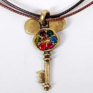  Mickey Mouse Necklace Neck Chain Shining Gold Toys 