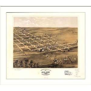  Historic Holden, Missouri, c. 1869 (L) Panoramic Map 