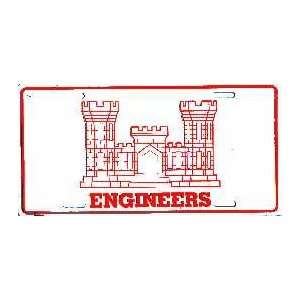  US Army Corps of Engineers License Plate Automotive
