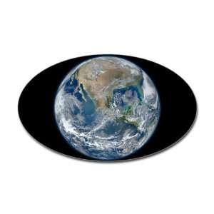   Sticker (Oval) Earth in HD from 2012 Satellite Photo 