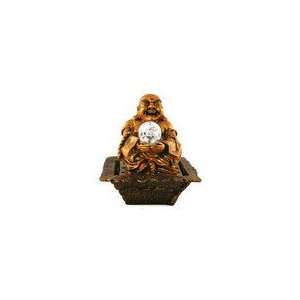  Feng Shui Buddha Fountain With Color Lighted Crystal Ball 