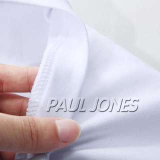 100%Cotton PJ Men’s Muscle Deep V Neck Basic Tee,Long Sleeve T Shirt 