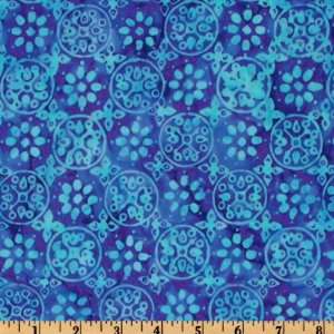  44 Wide Tonga Batik Hard Candy Medallions Cobalt Fabric 