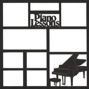  Piano Lessons 12 x 12 Overlay Laser Die Cut Office 