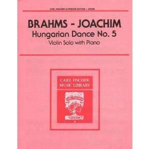  Brahms, Johannes   Hungarian Dance No. 5 for Violin and 