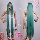 51 Extra Long Bang Turquoise Green Str Cosplay Wig