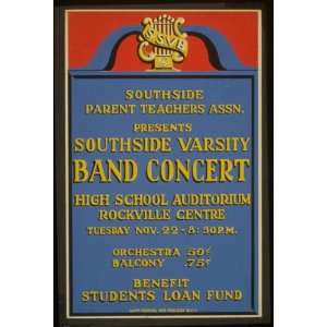   Varsity Band concert, high school auditorium,