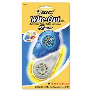  BIC Wite Out EZ Refill Correction Tape, Refillable, 1/6 