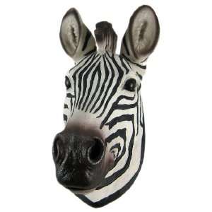 African Zebra Head Mount Wall Statue Mini Bust:  Home 