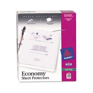   Sheet, Economy Gauge, Letter, Semi Clear, 200/Box AVE76002 