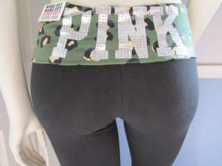Victoria Secret Yoga Pants on 130966032 Nwt Victoria Secret Pink Bling Leopard Yoga Pants L M S  Jpg
