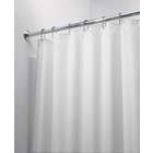 Interdesign 108 x 72 White Fabric XWide Shower Curtain or Liner