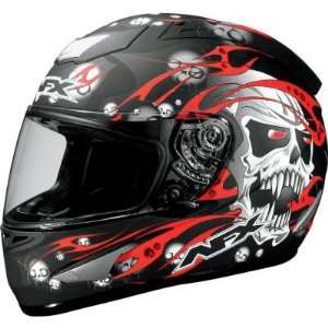  AFX FX 16 Skull Helmet   Small/Red Skull: Automotive