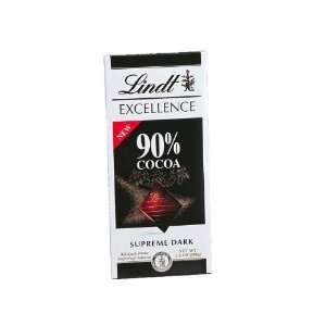 Lindt Excellence Chocolate Bar 90% Cocoa, 3.5 Ounce Bars (Pack of 12 