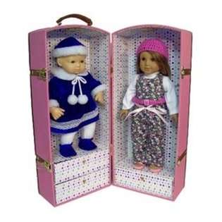   Doll Trunk for American Girl Bitty Baby My Twinn, Pink at 