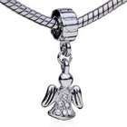 Pugster Dangling Angel with Wings European Charm Bead Bracelet