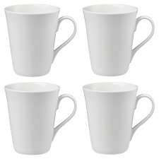 Tesco White Porcelain Mug 4 Pack   Groceries   Tesco Groceries