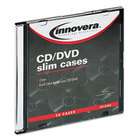 Innovera IVR85826   CD/DVD Polystyrene Thin Line Storage Case, Clear 