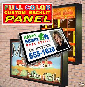 Replacement Backlit Lightbox Sign Panel Graphic 48x96  
