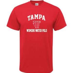  Tampa Spartans Red Womens Water Polo Arch T Shirt: Sports 