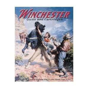 Winchester Guns and Cartridges Cowboys Retro Vintage Tin Sign  